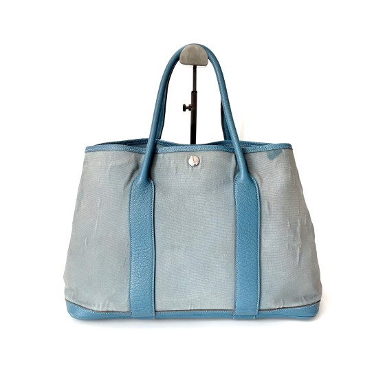 Hermès Garden Party Canvas and Leather Tote Bag